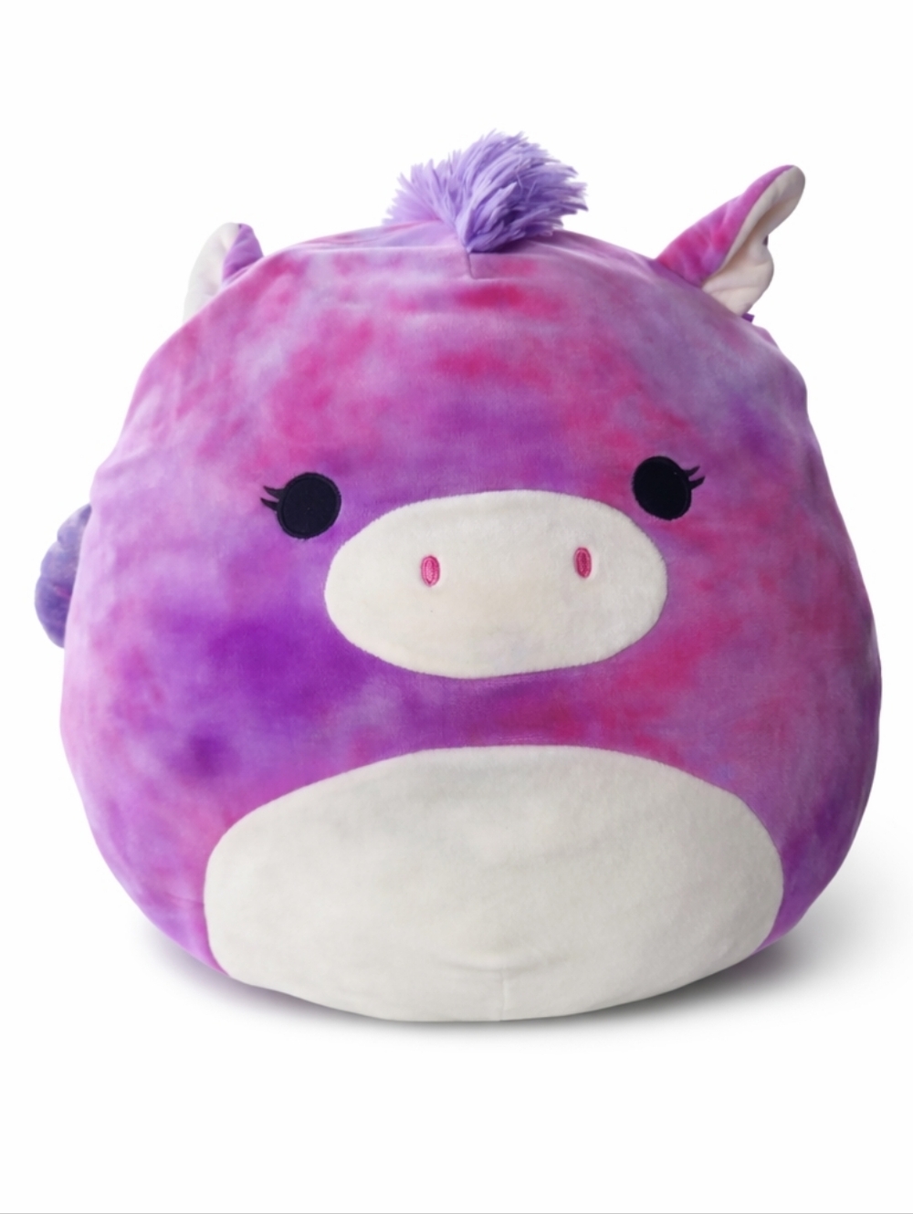 Squishmallows Lola Tie-Dye Unicorn Plush Pink Purple Soft Large